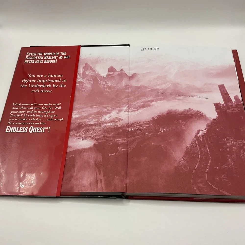 Dungeon & Dragons Hardback Endless Quest: Escape the Underdark Book Fighter D&D